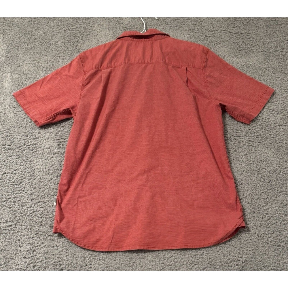 The North Face Shirt Mens Medium Short Sleeve Pocket Walking Hiking Red - Picture 5 of 5